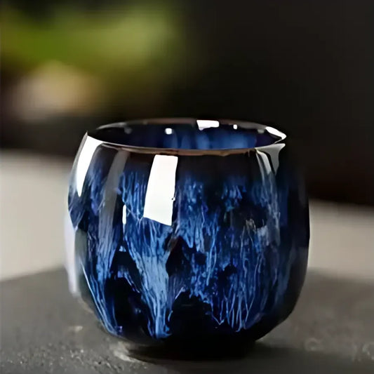 Tasse à Café Japonaise en Céramique - Dark blue