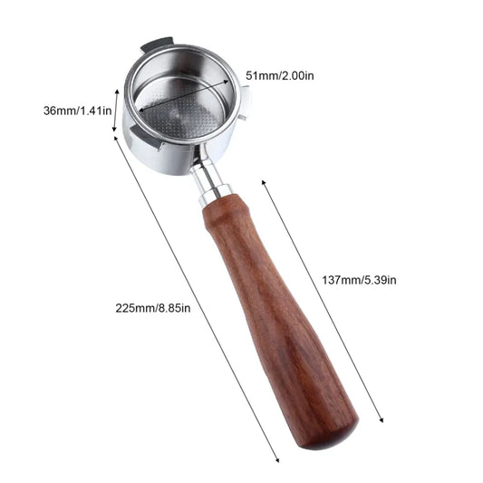 Bwood - Porte-filtre Bottomless 51mm pour Delonghi Dedica