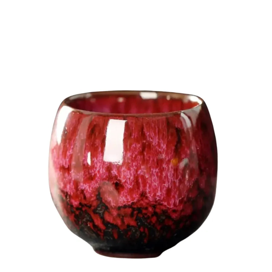 Tasse à Café Japonaise en Céramique - Rouge