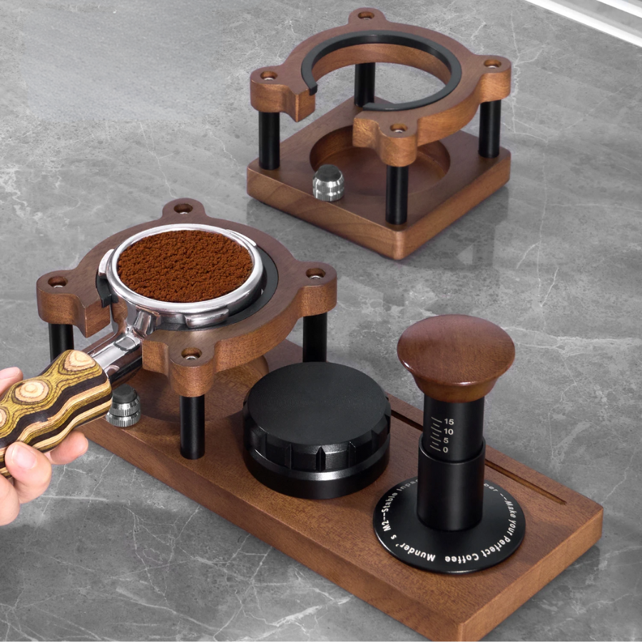 Station de bourrage espresso en bois XL