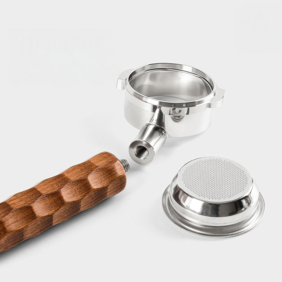 Porte-filtre espresso 54 mm Sage/Breville – Manche bois Dragon Ridge – Bottomless ou Double becs
