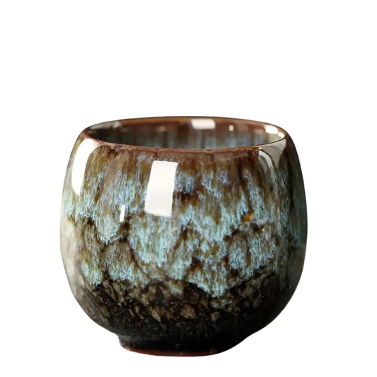 Tasse à Café Japonaise en Céramique - Cyan