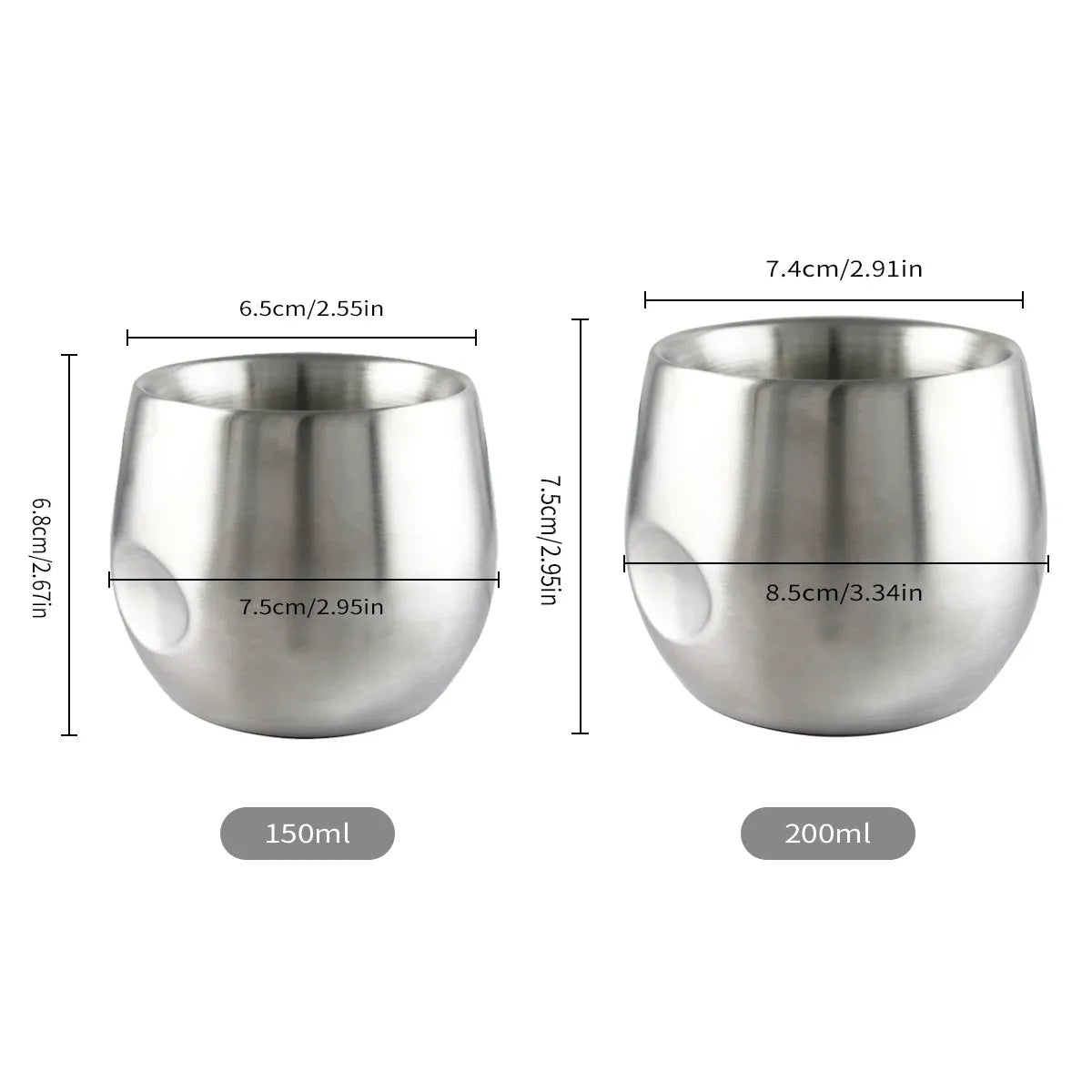 Tasse Espresso en Acier Inoxydable