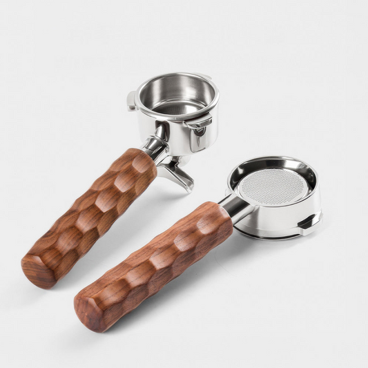 Porte-filtre espresso 54 mm Sage/Breville – Manche bois Dragon Ridge – Bottomless ou Double becs